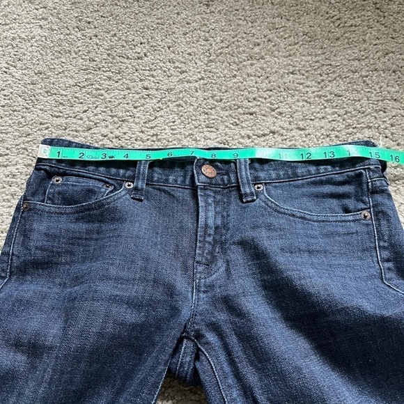 J. Crew factory stretch toothpick skinny jeans dark size 27 - Picture 5 of 7